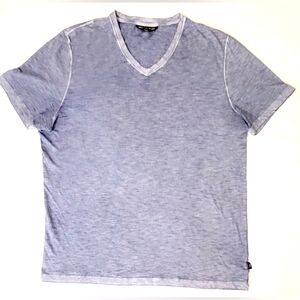 Michael Kors v neck T-Shirt Men's Sz M Short Sleeve Slim Fit 100% Cotton